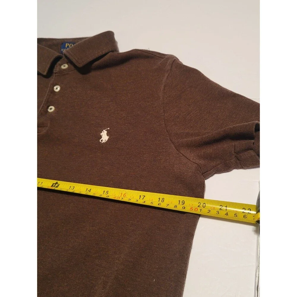 (#16) Polo By Ralph Lauren Short Sleeve Size Men's Medium Brown
